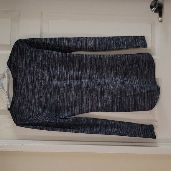 Small, Dynamite, Blue long sleeve casual top. Half zipper front. - Picture 4 of 7